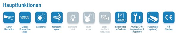 Spraygerät SPR 5 mit Memory 40.000 U/min (nur 2,6 kg)